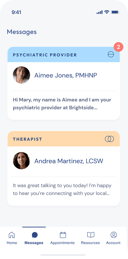 Brightside app screenshot