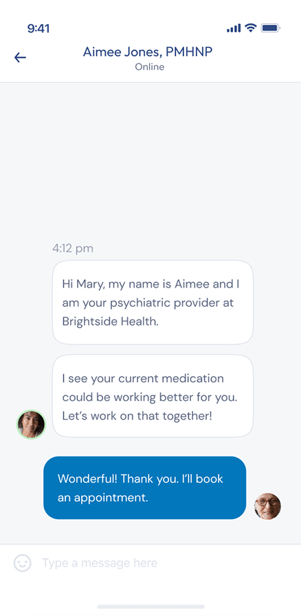 Brightside app screenshot