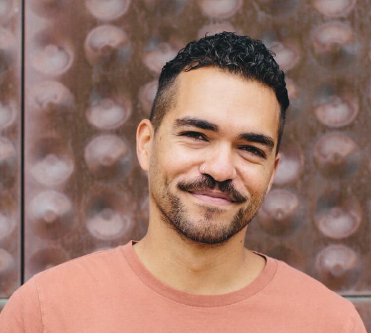 Smiling man looking at camera