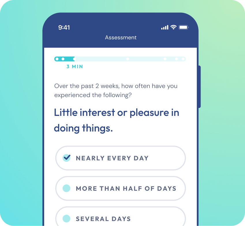 Brightside free assessment screenshot